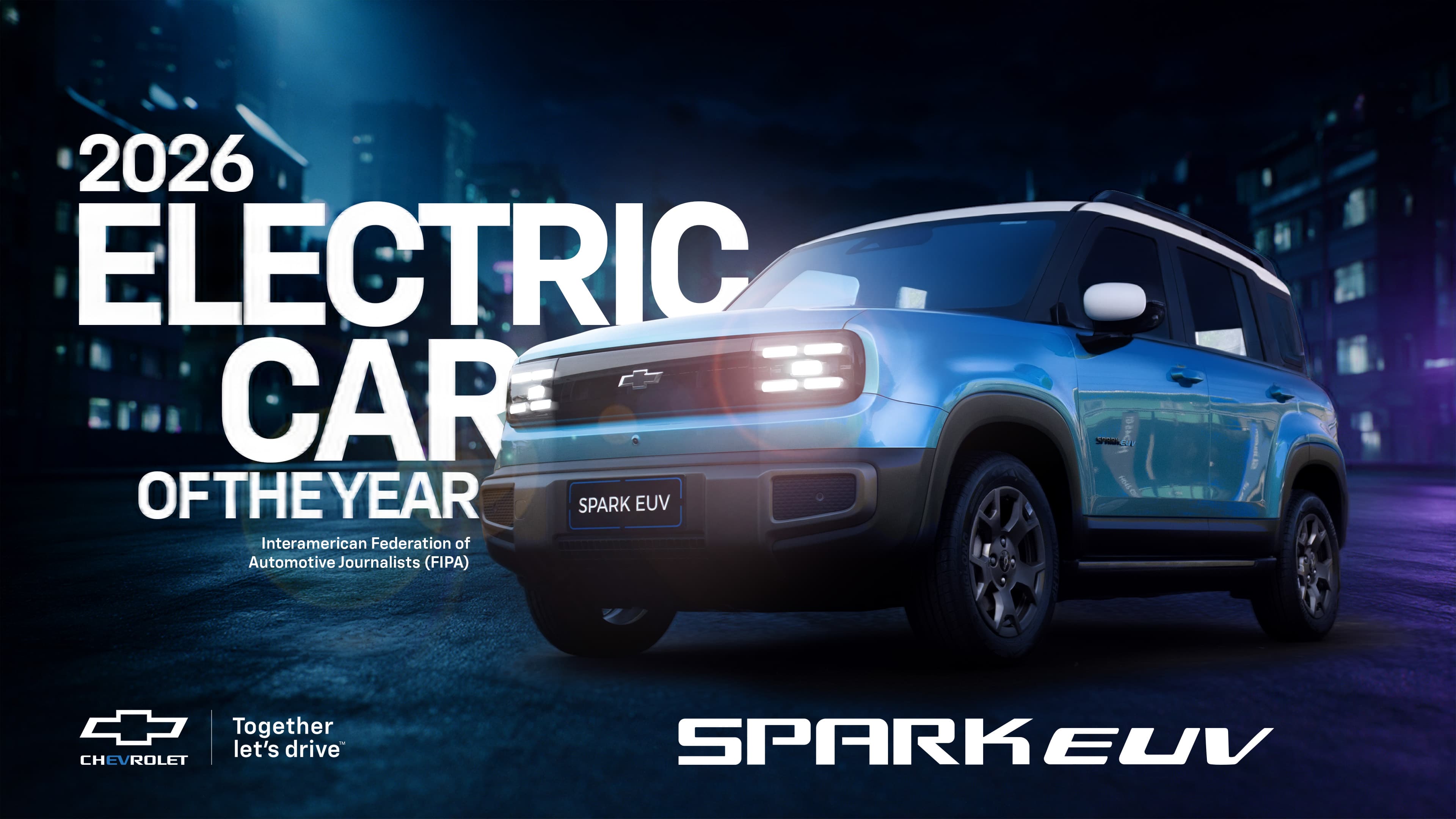 Chevrolet Spark EUV recognized as the 2026 Electric Car of the Year