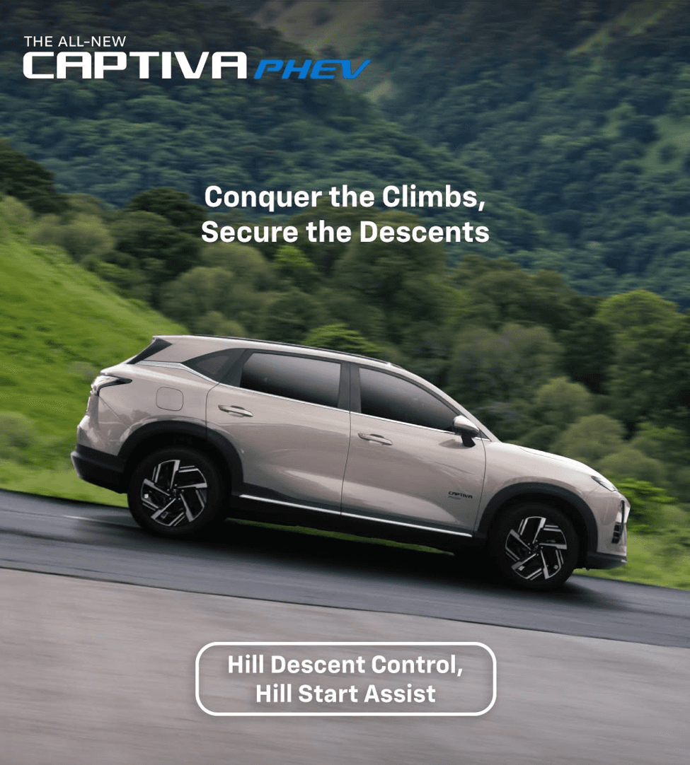 Chevrolet Captiva PHEV on a confident family journey