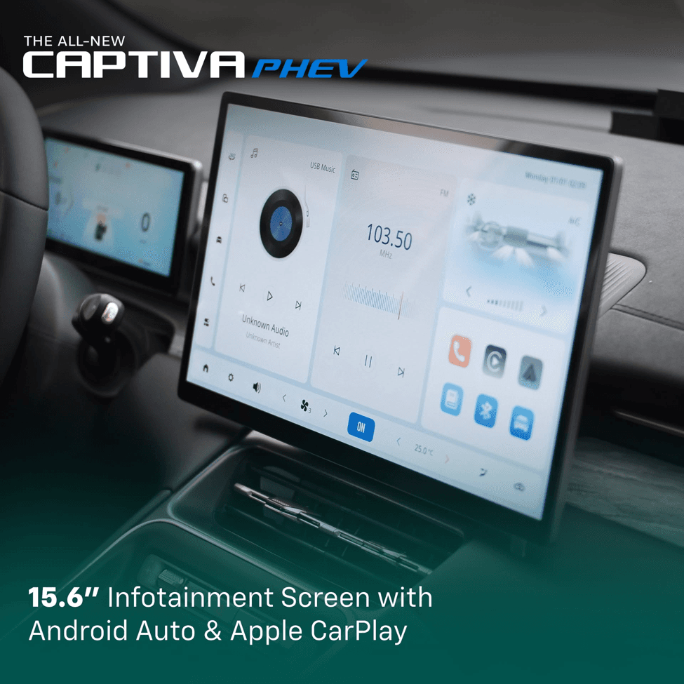 Chevrolet Captiva PHEV interior and space feature