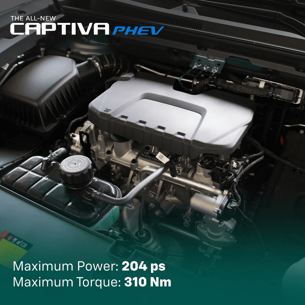 Chevrolet Captiva PHEV interior and versatility feature