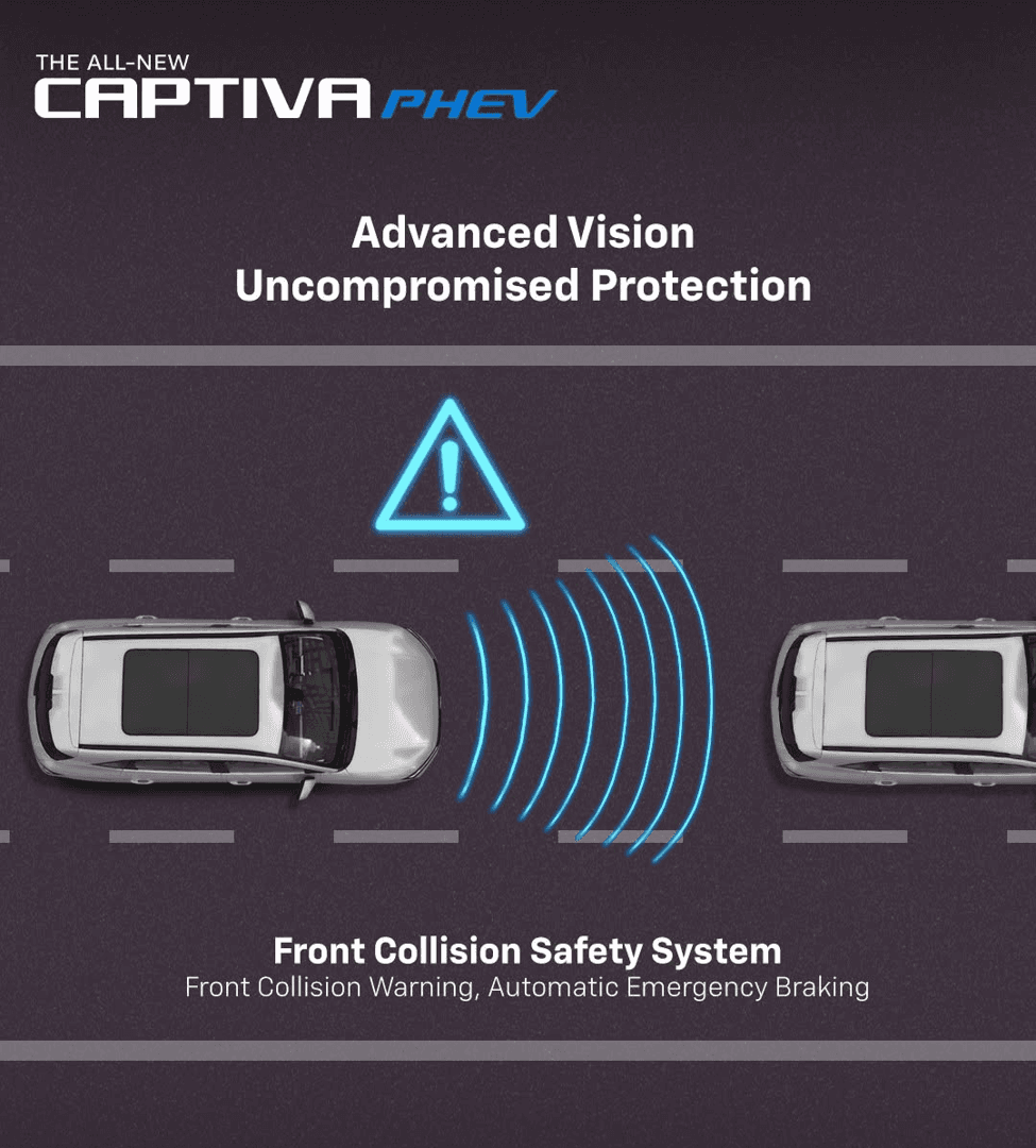 Chevrolet Captiva PHEV driving on the open road